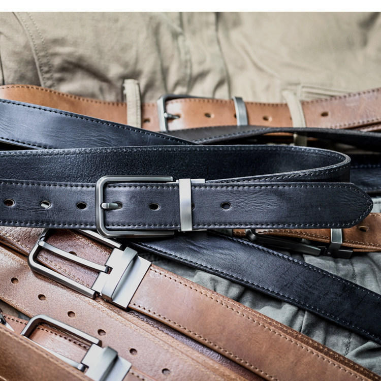 DEEPKEE 手作り純牛皮針扣腰帶 455 號