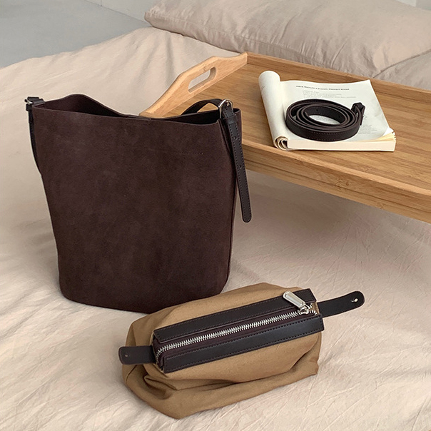 DEEPKEE 磨砂牛皮水桶包 5119 號