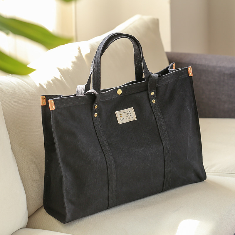 DEEPKEE 原創小眾 高級感 帆布托特包 大容量 8073 號