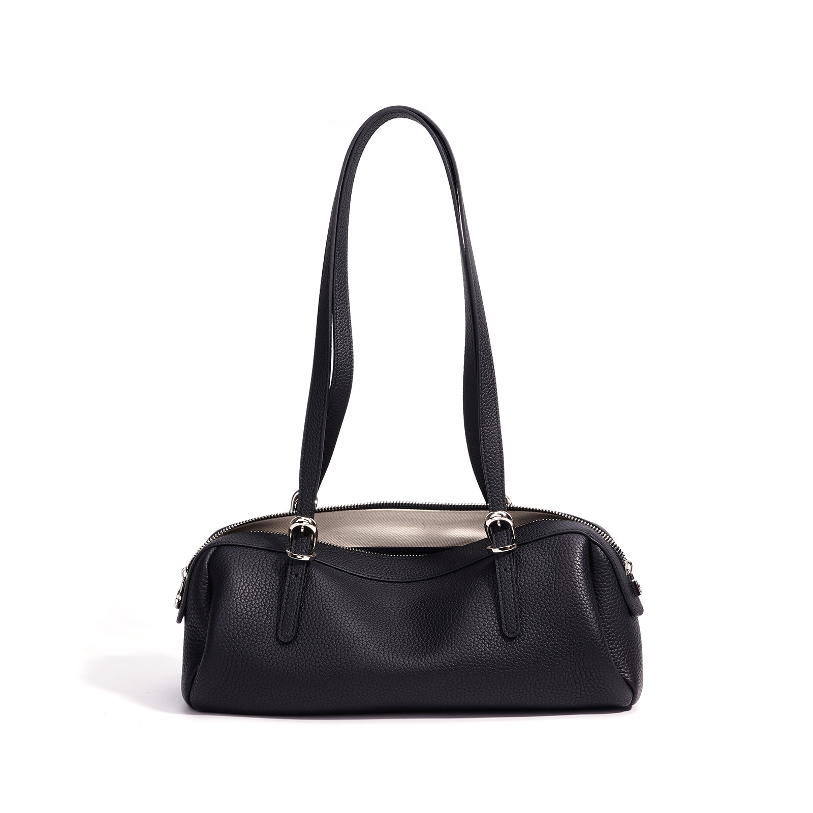 DEEPKEE 本革ボストンバッグ 復古高級通勤百搭款 FD3130B