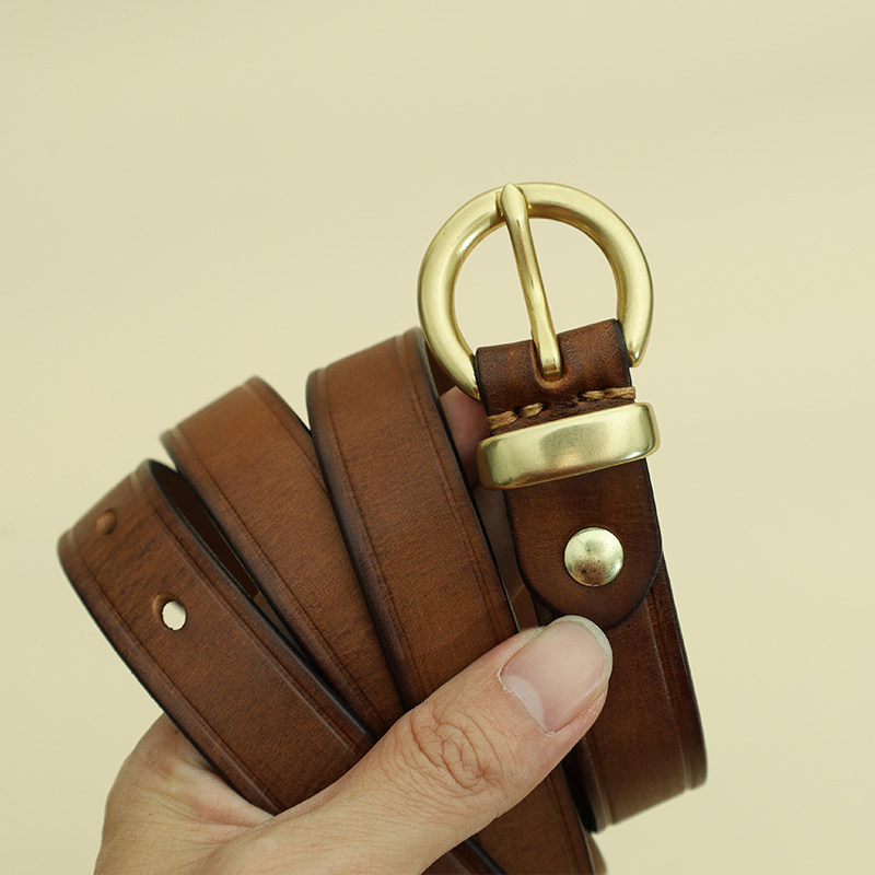 DEEPKEE 手作り簡約真皮腰帶 827 號