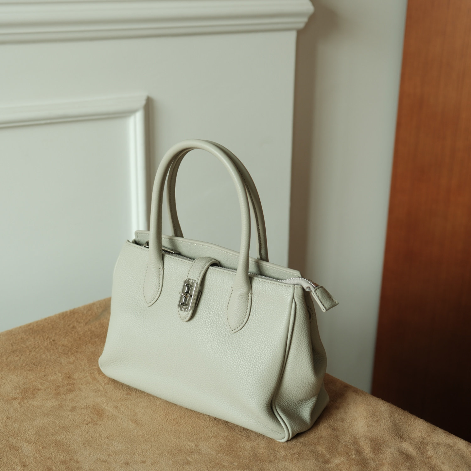 DEEPKEE 質感粒面本革手提包 F326 號