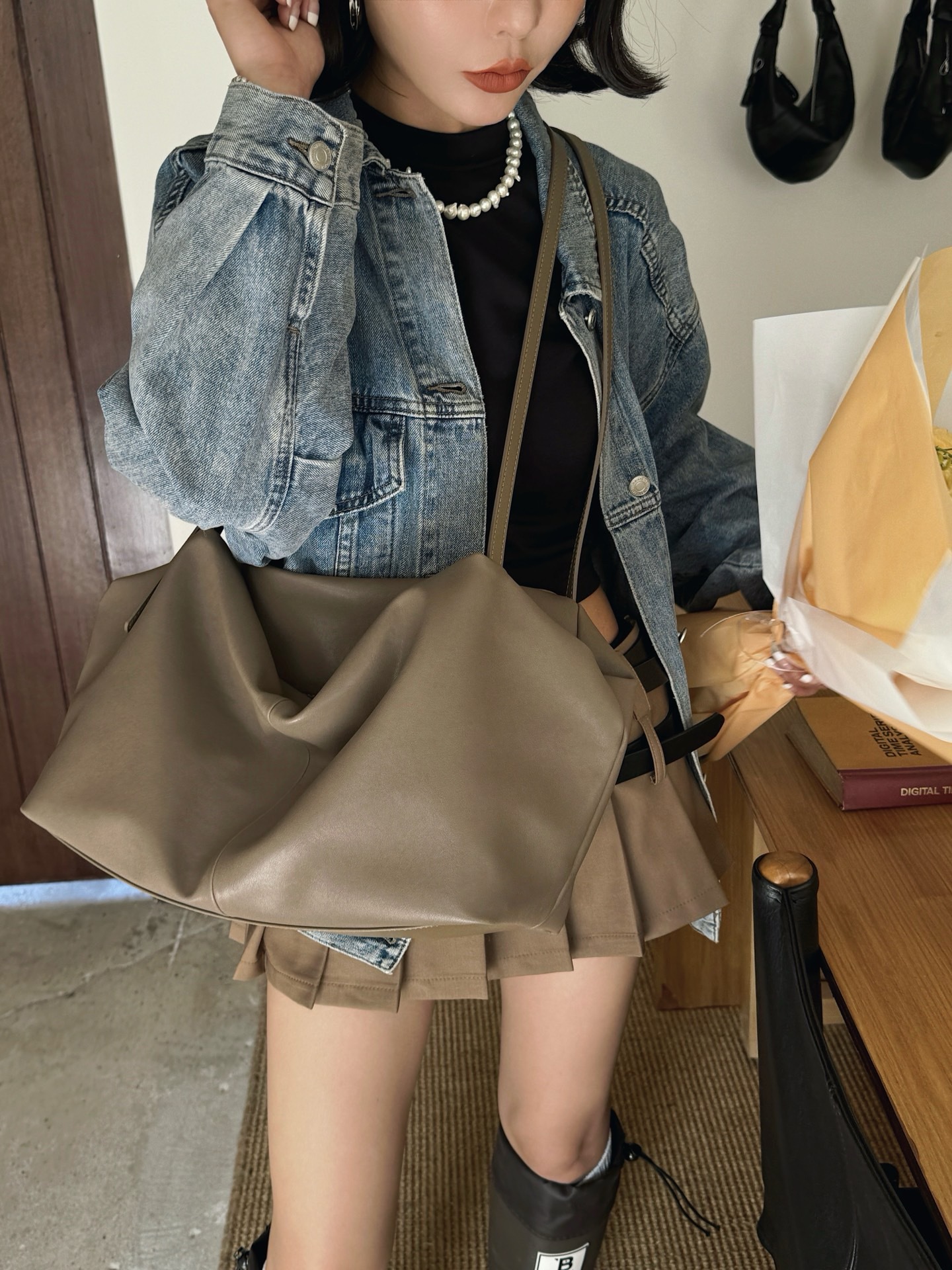 DEEPKEE 流浪風單肩斜挎包 89-6855 號