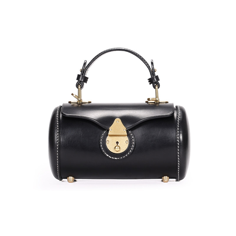 DEEPKEE復古手工牛皮圓筒包KB-2696號