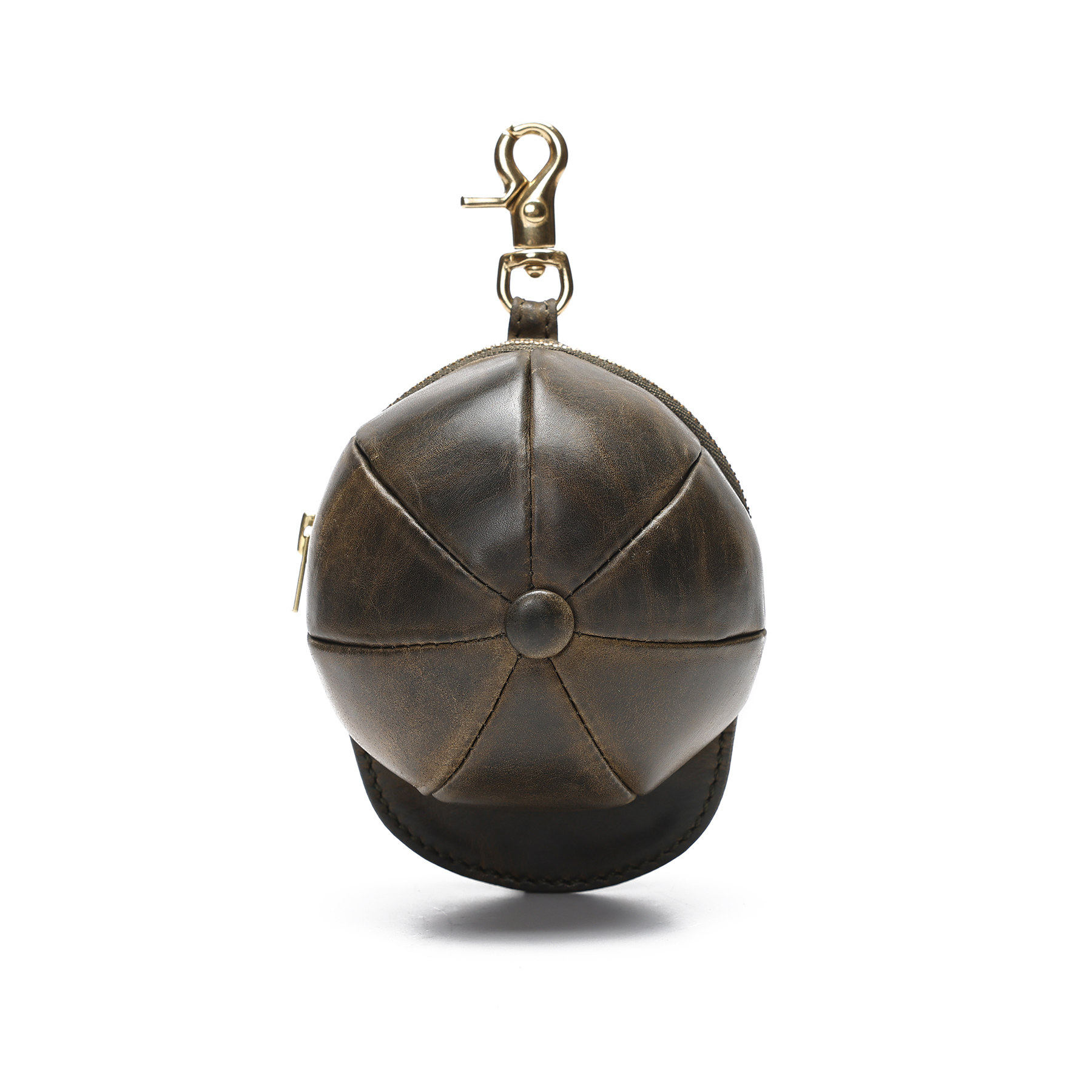 原創手工真皮鴨舌帽鑰匙包KW-8111號