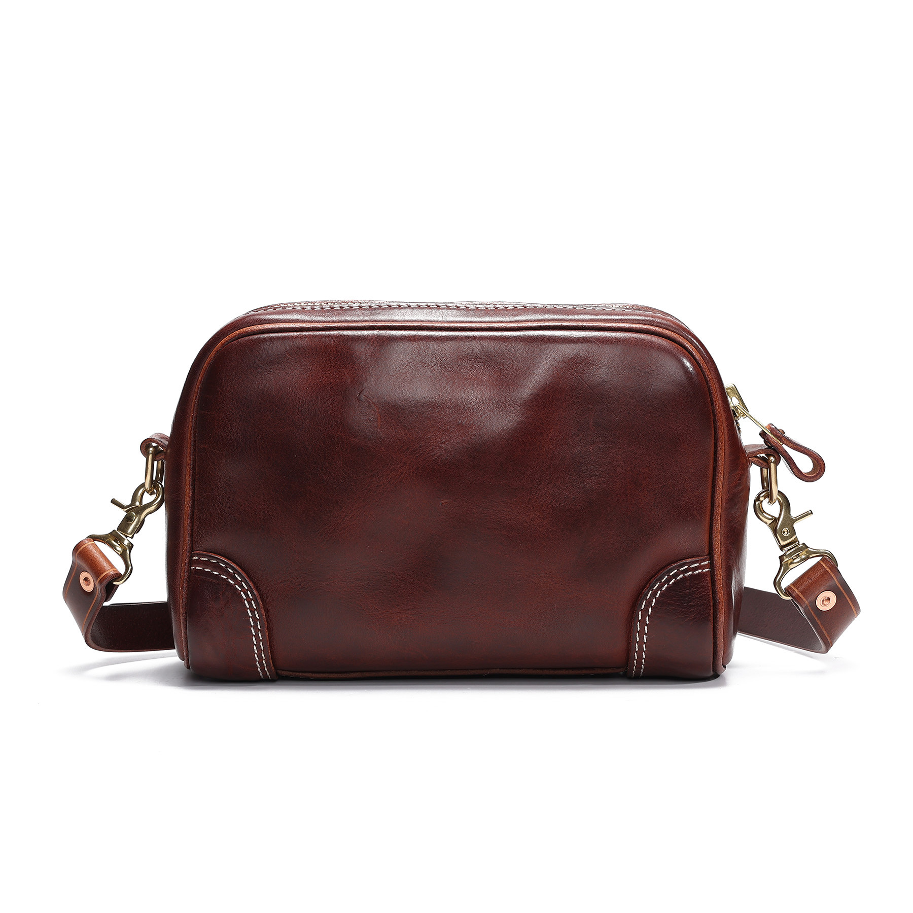 DEEPKEE水洗头層牛皮斜背包手拿包KB-1919號