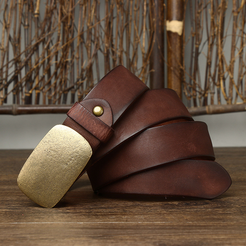 DEEPKEE 手作り板扣復古百搭腰帶 180 號