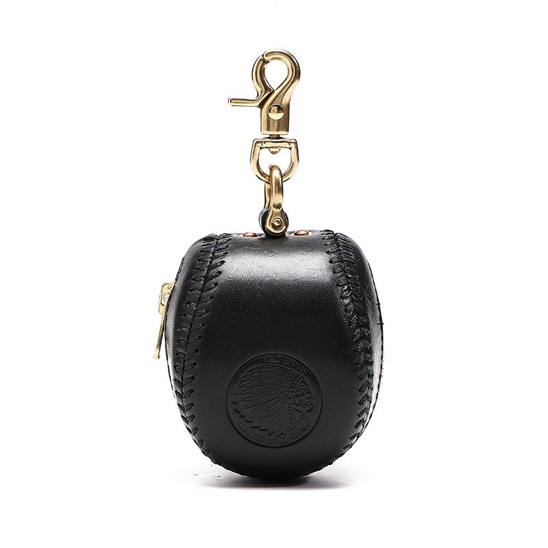 純手工縫線復古棒球皮鑰匙包KW-8102號