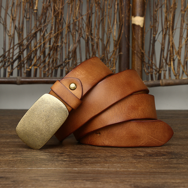 DEEPKEE 手作り板扣復古百搭腰帶 180 號