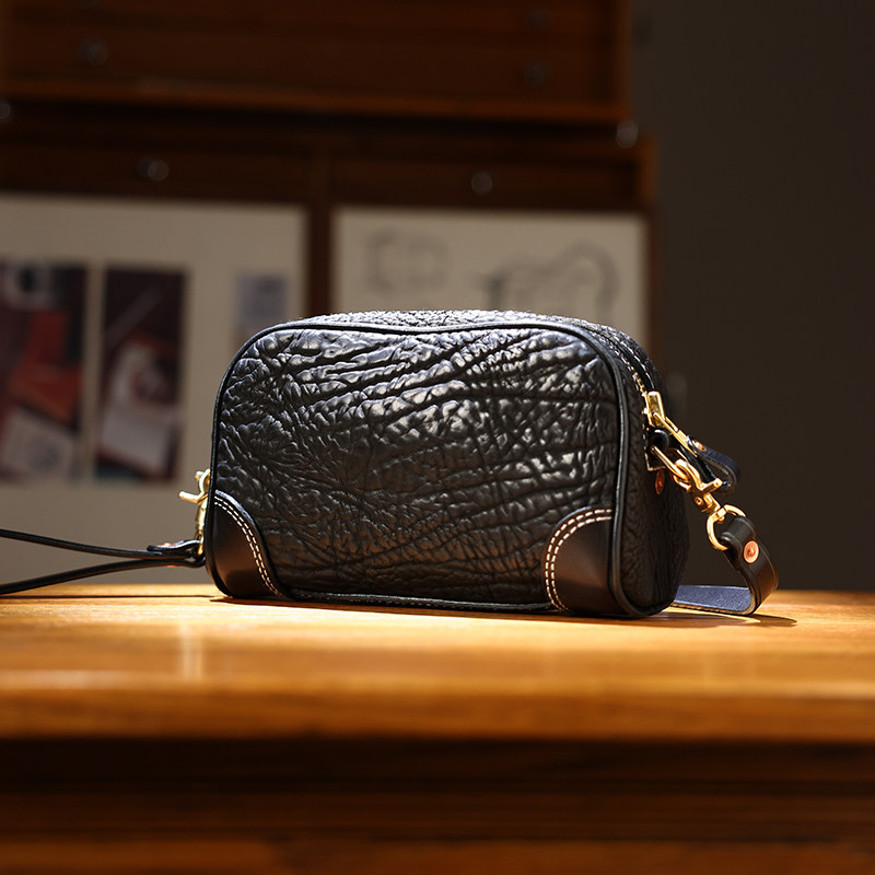 DEEPKEE水洗头層牛皮斜背包手拿包KB-1919號