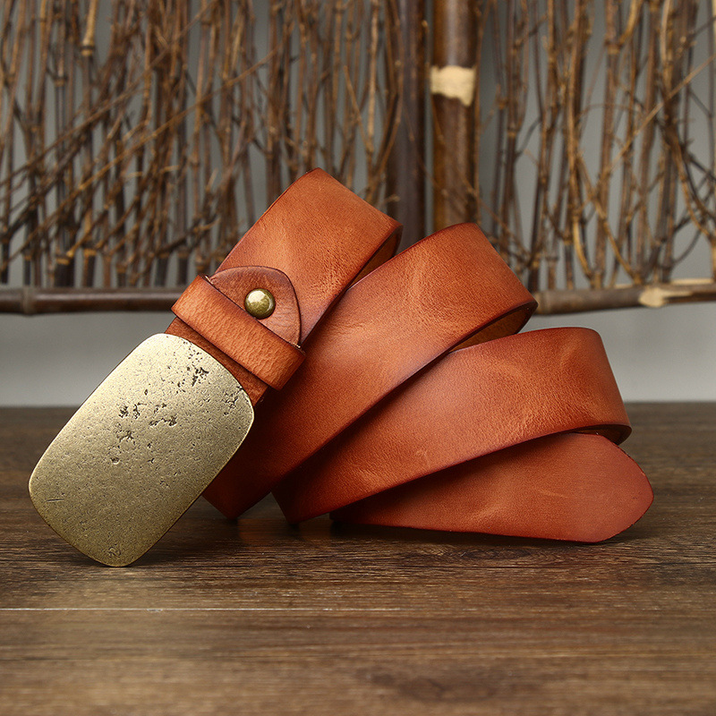 DEEPKEE 手作り板扣復古百搭腰帶 180 號