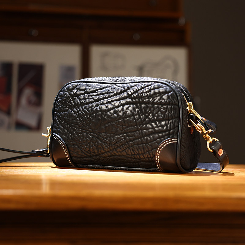 DEEPKEE水洗头層牛皮斜背包手拿包KB-1919號