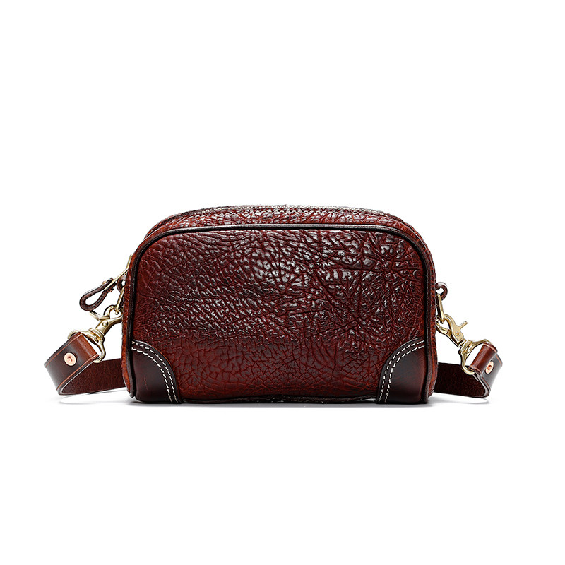 DEEPKEE水洗头層牛皮斜背包手拿包KB-1919號