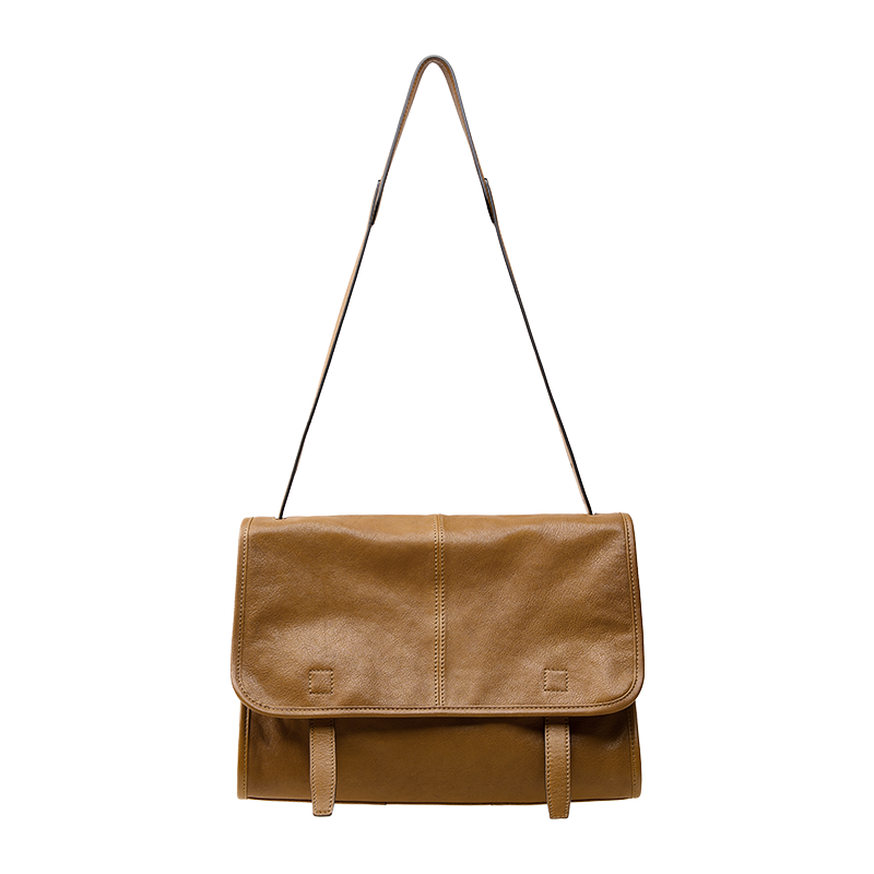 DEEPKEE 植鞣羊皮メッセ大容量通勤郵差包女 9612 號