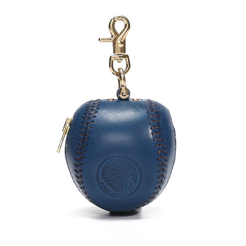 純手工縫線復古棒球皮鑰匙包KW-8102號