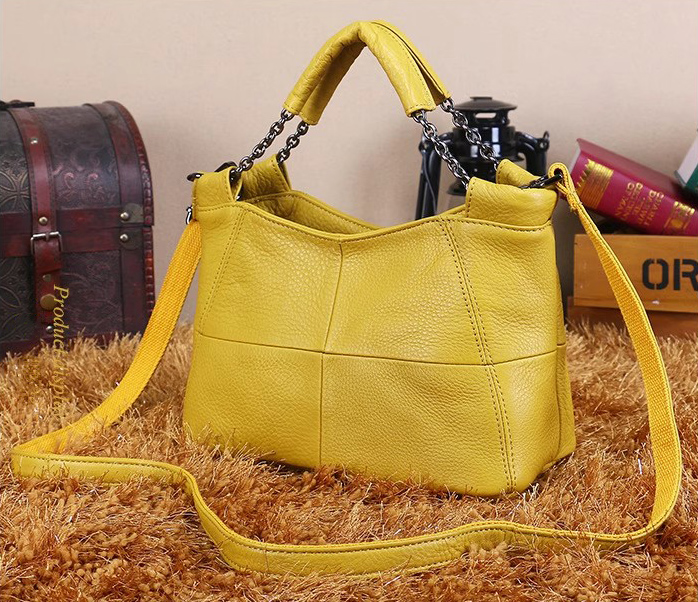 DEEPKEE BAGS 手提真皮鏈條包 8920號