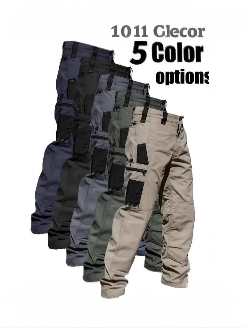 Men's Combat Training Multi-Pocket Water-Repellent Outdoor Multi-Pocket Trousers