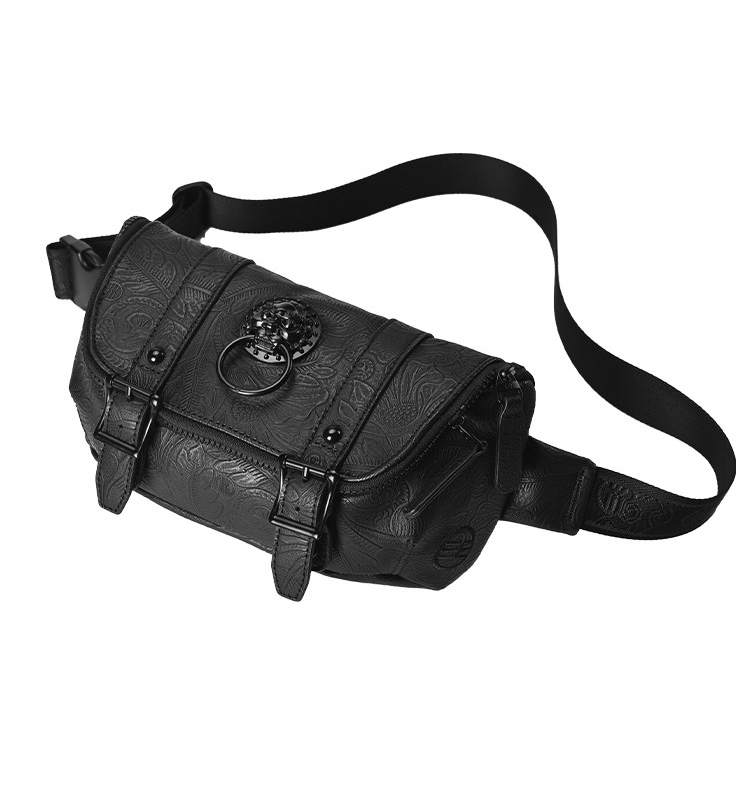 潮牌門首男士斜背包42277