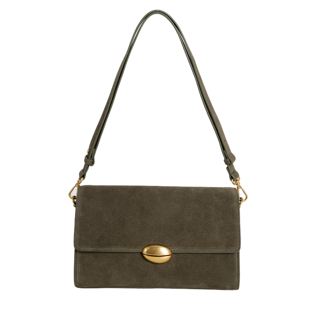 DEEPKEE復古磨砂麂皮小方包19612A-W1號