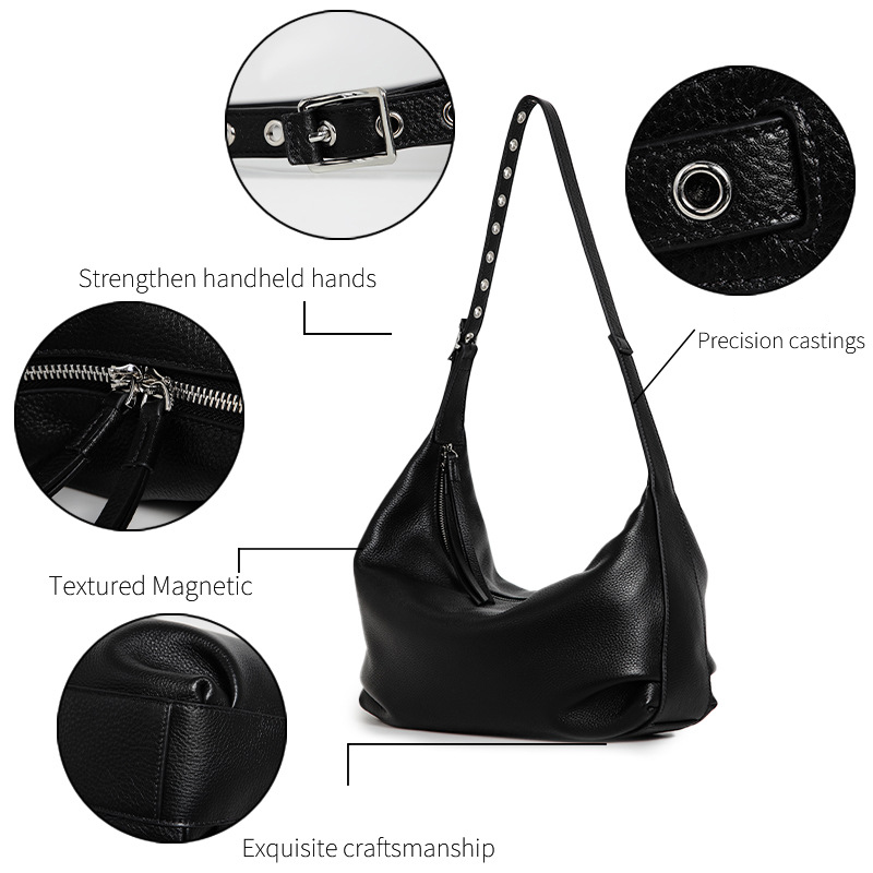 DEEPKEE真皮腋下女包大容量單肩包 19873C1號