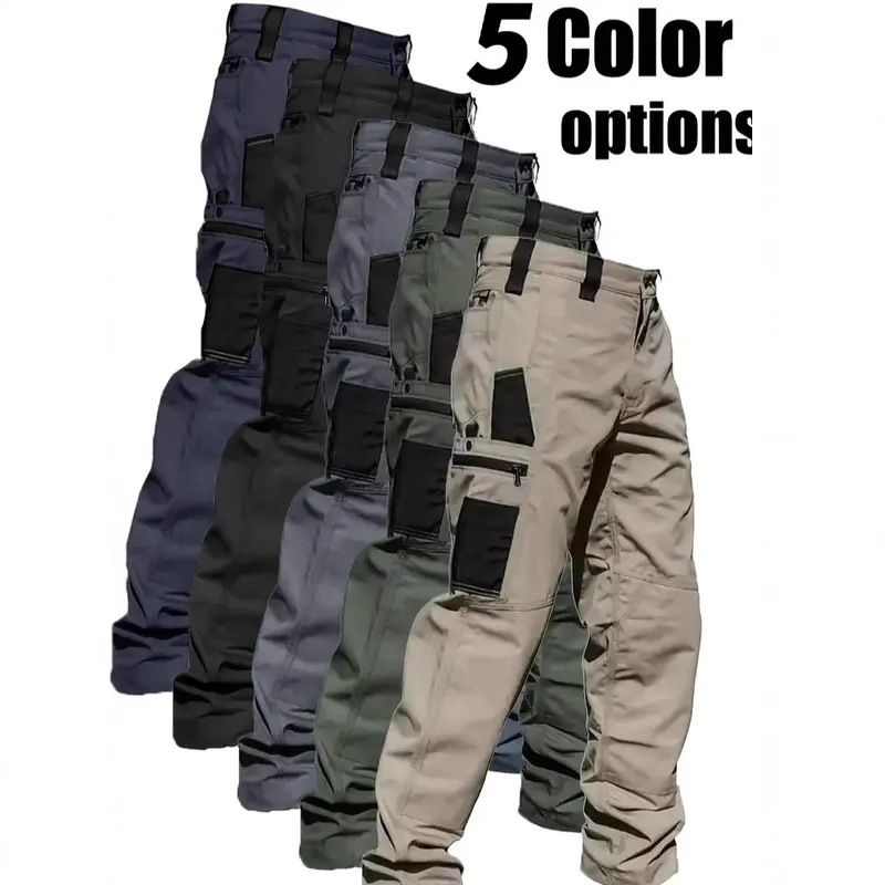 Men's Combat Training Multi-Pocket Water-Repellent Outdoor Multi-Pocket Trousers