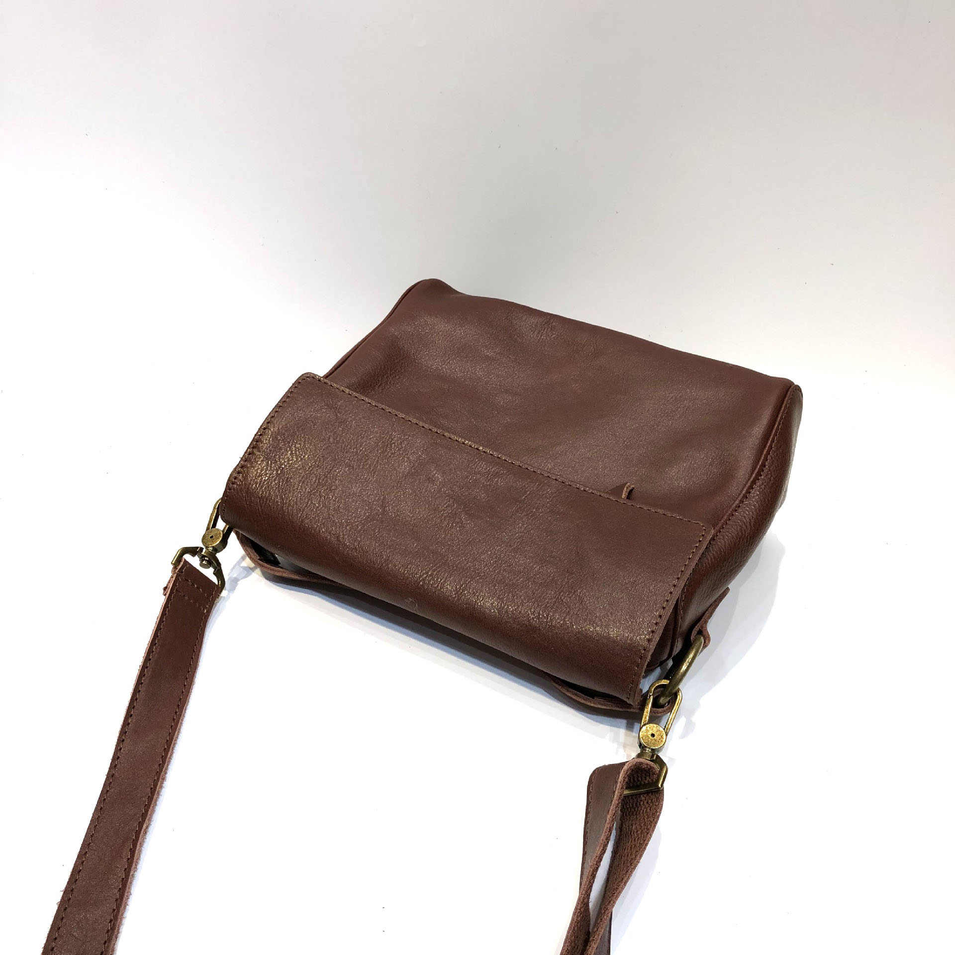 DEEPKEE original nubuck handmade full-grain genuine leather cowhide bag 真皮女包復古手工頭層植鞣牛皮單肩斜挎托特手提包 001 號