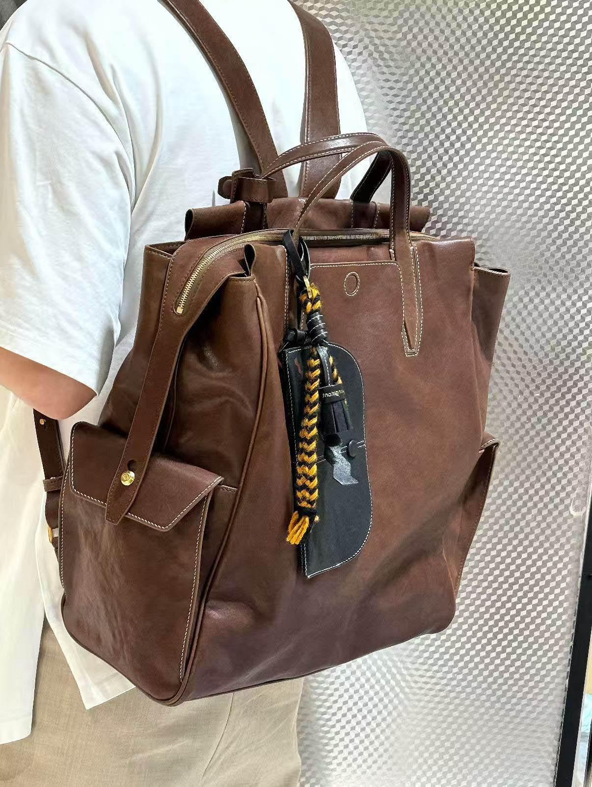 香港狄記皮具 狄記 原創真皮手工 ins郵差包 ins風格包包 頭層牛皮包包 皮革 原創手工真皮 皮件 DEEPKEE 復古真皮手工包