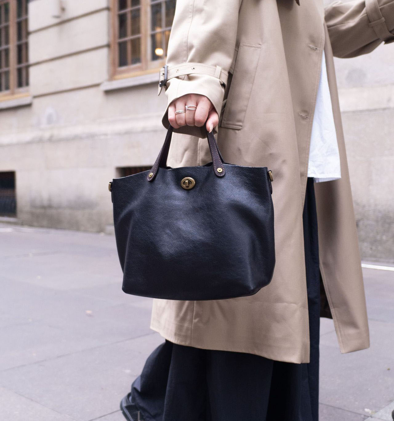 DEEPKEE 新款頭層牛皮復古時尚真皮女包 78818號