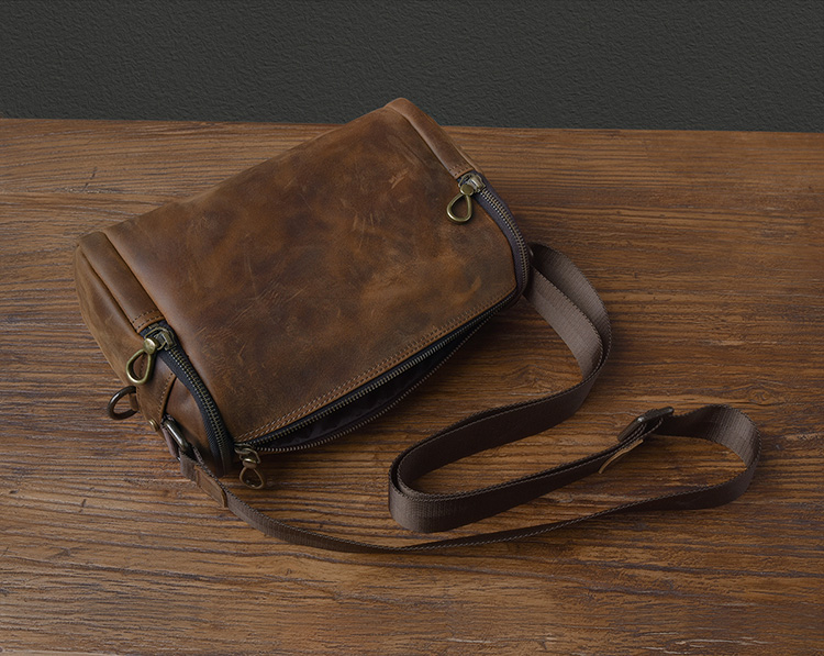 香港狄記皮具 狄記 原創真皮手工 ins郵差包 ins風格包包 頭層牛皮包包 皮革 原創手工真皮 皮件 DEEPKEE 復古真皮手工包