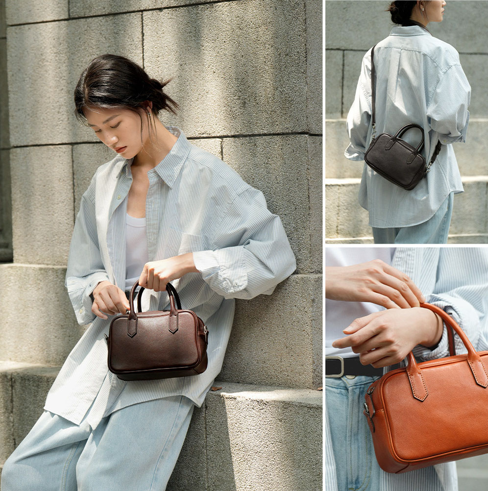 香港狄記皮具 狄記 原創真皮手工 ins郵差包 ins風格包包 頭層牛皮包包 皮革 原創手工真皮 皮件 DEEPKEE 復古真皮手工包