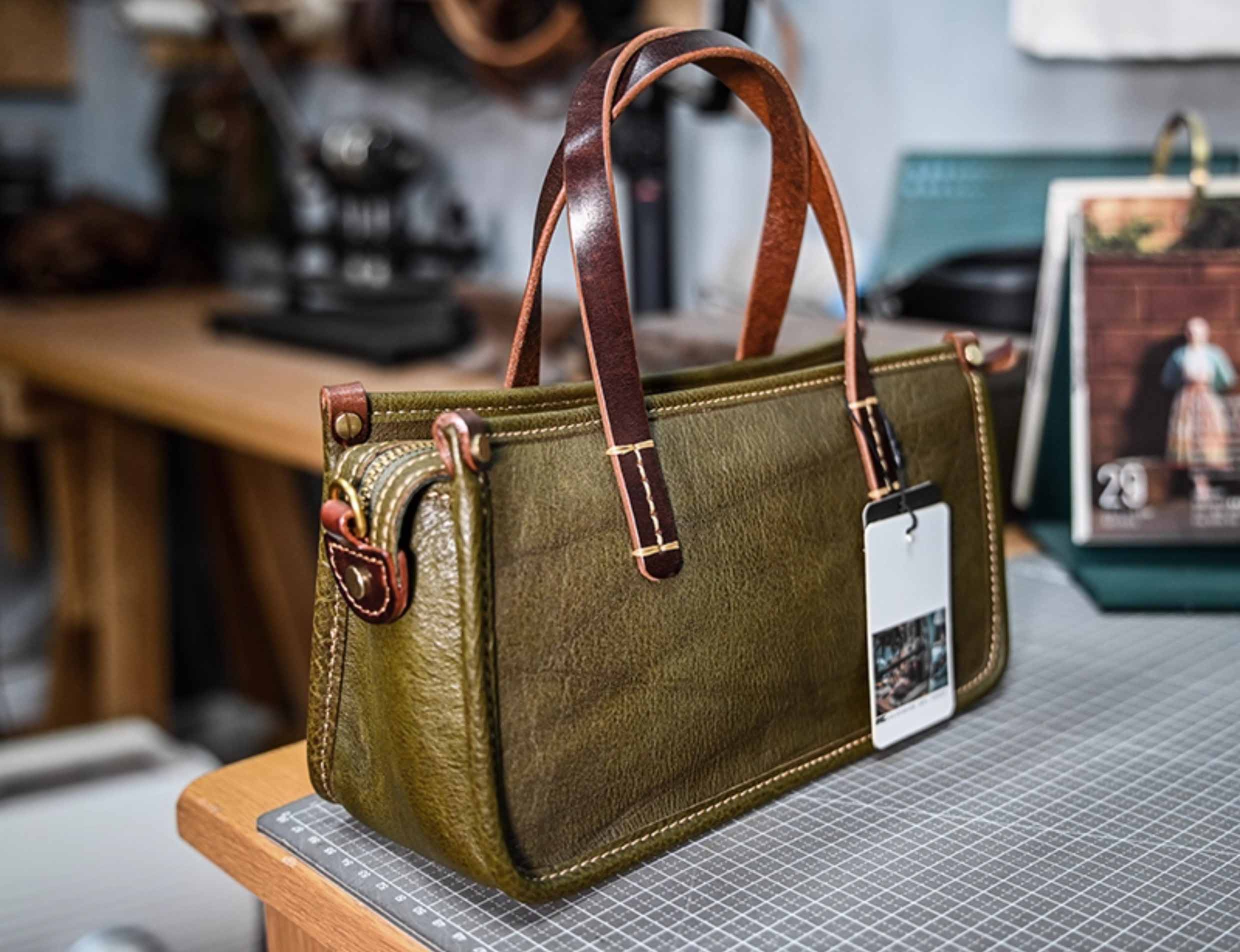 DEEPKEE original nubuck handmade full-grain genuine leather cowhide bag 復古包款 小眾軟皮手工包 真皮小方包 0727 號