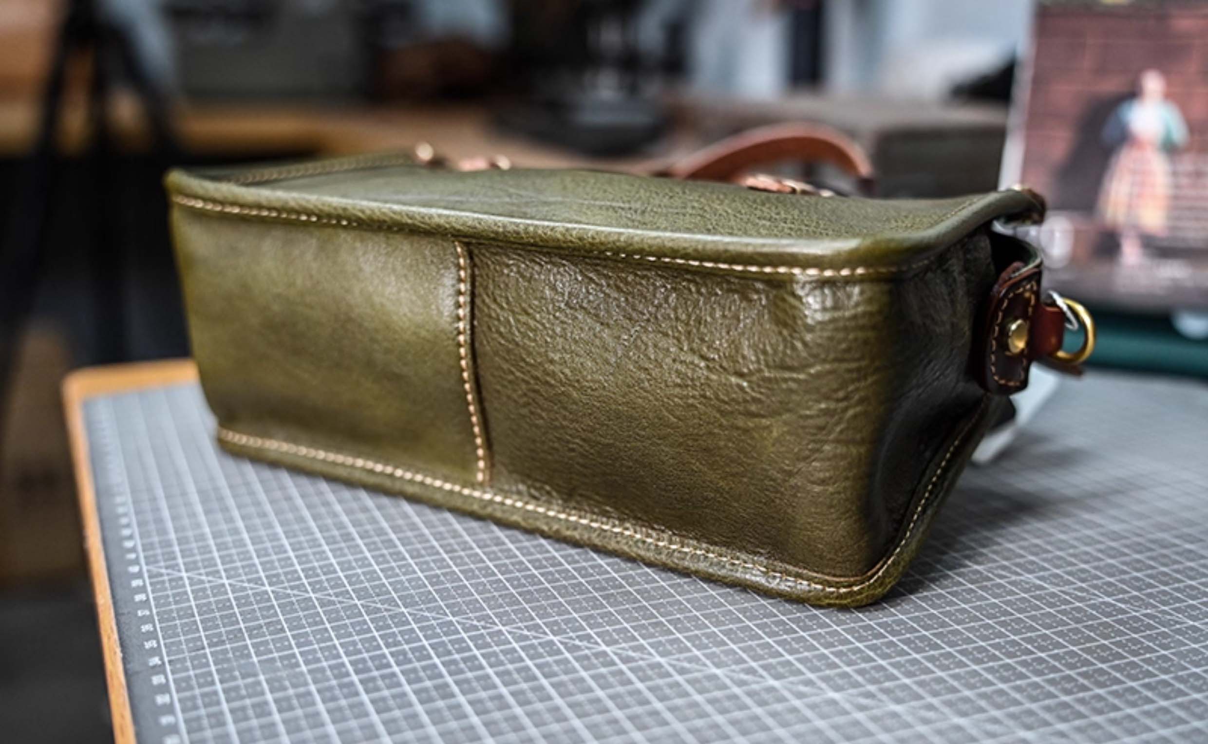 DEEPKEE original nubuck handmade full-grain genuine leather cowhide bag 復古包款 小眾軟皮手工包 真皮小方包 0727 號