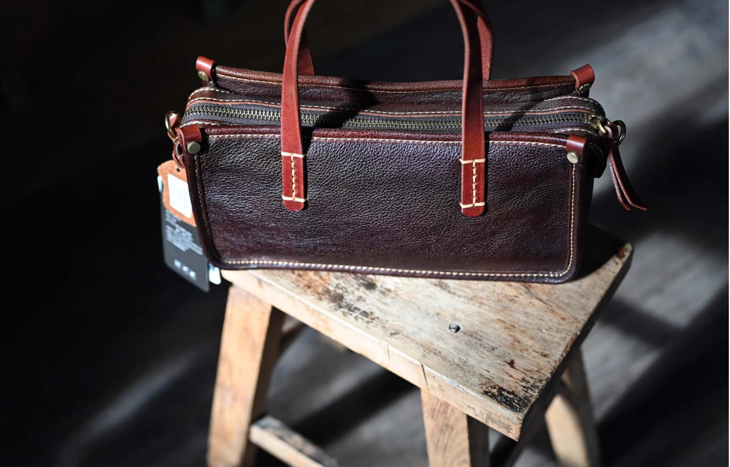 DEEPKEE original nubuck handmade full-grain genuine leather cowhide bag 復古包款 小眾軟皮手工包 真皮小方包 0727 號