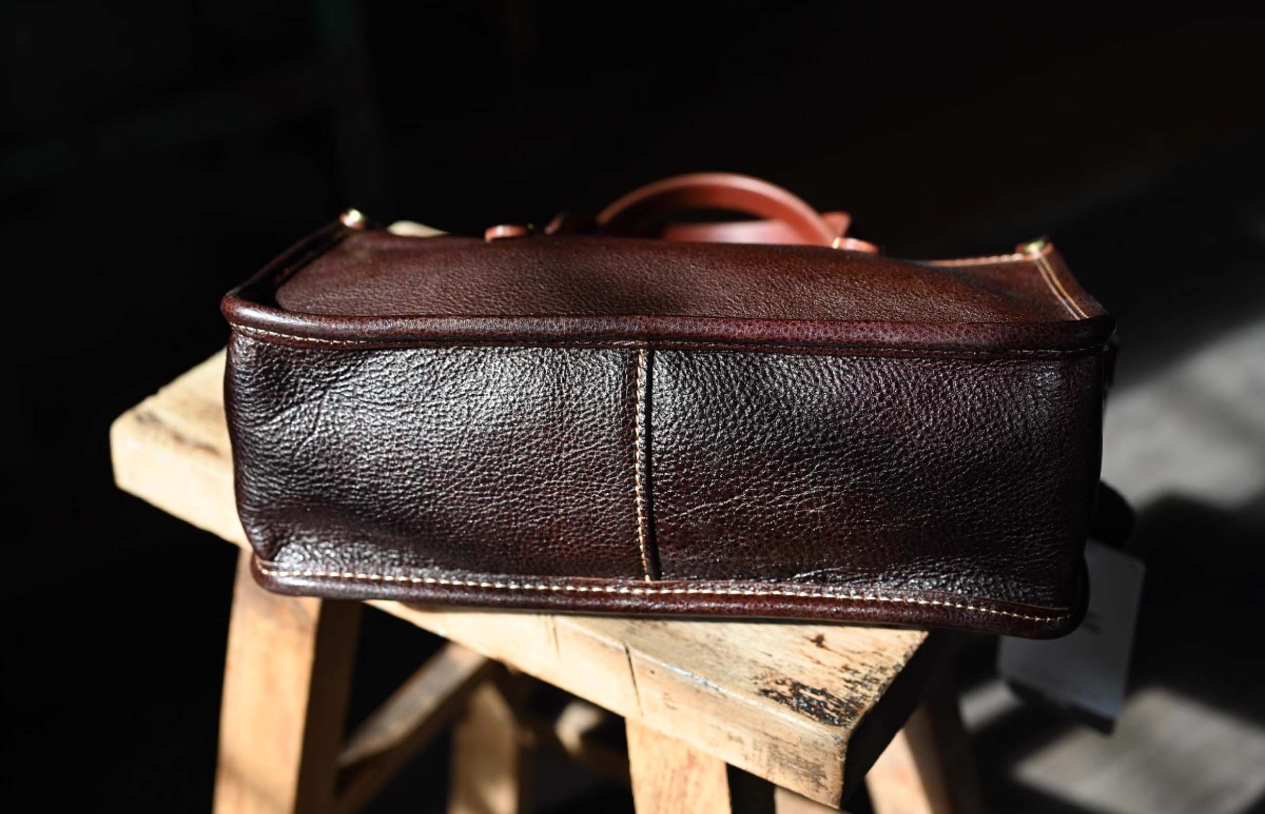 DEEPKEE original nubuck handmade full-grain genuine leather cowhide bag 復古包款 小眾軟皮手工包 真皮小方包 0727 號