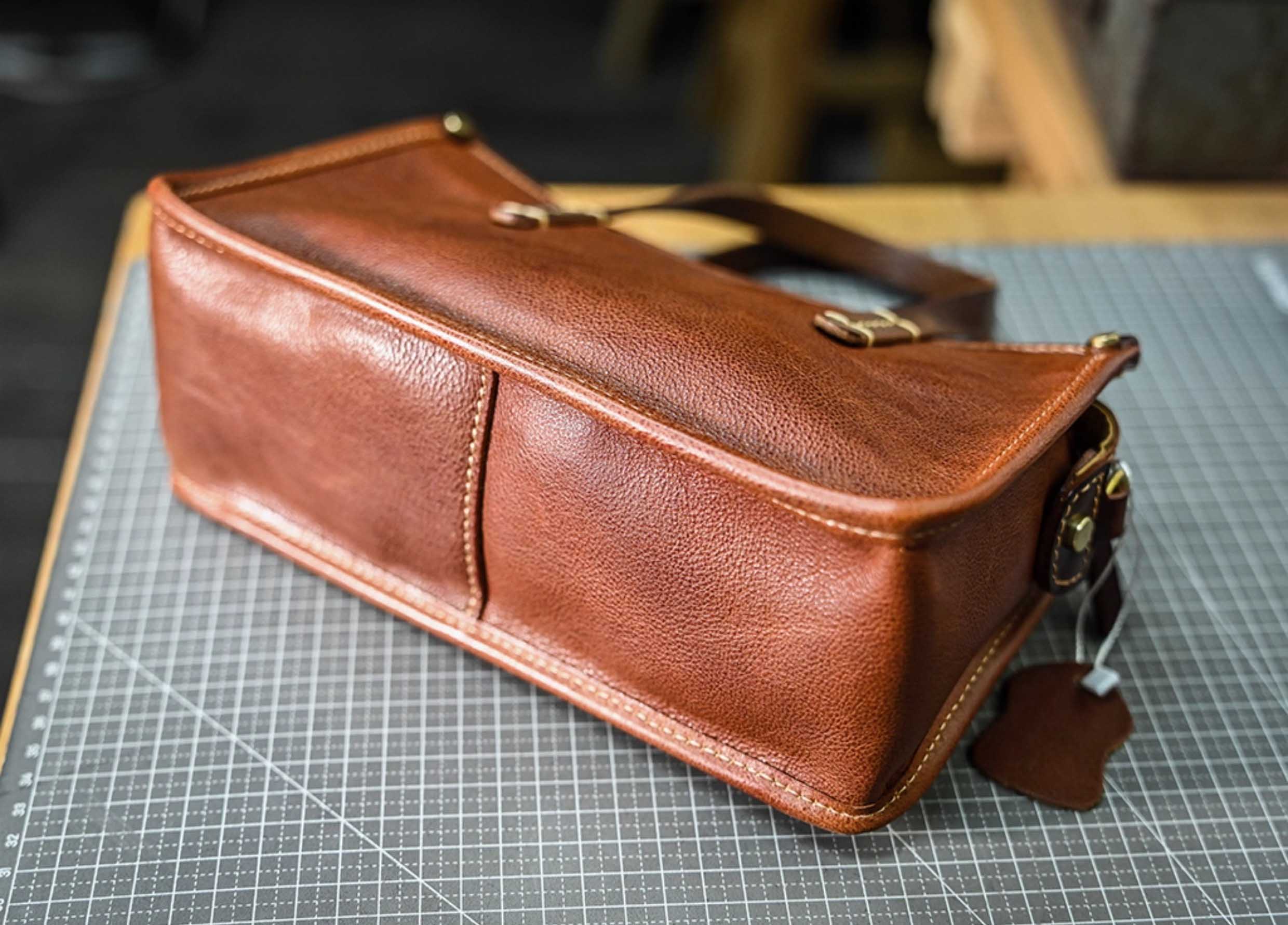 DEEPKEE original nubuck handmade full-grain genuine leather cowhide bag 復古包款 小眾軟皮手工包 真皮小方包 0727 號