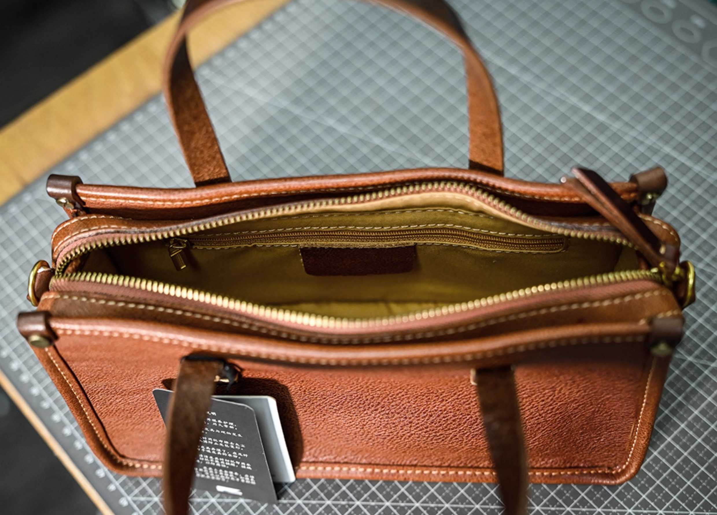 DEEPKEE original nubuck handmade full-grain genuine leather cowhide bag 復古包款 小眾軟皮手工包 真皮小方包 0727 號