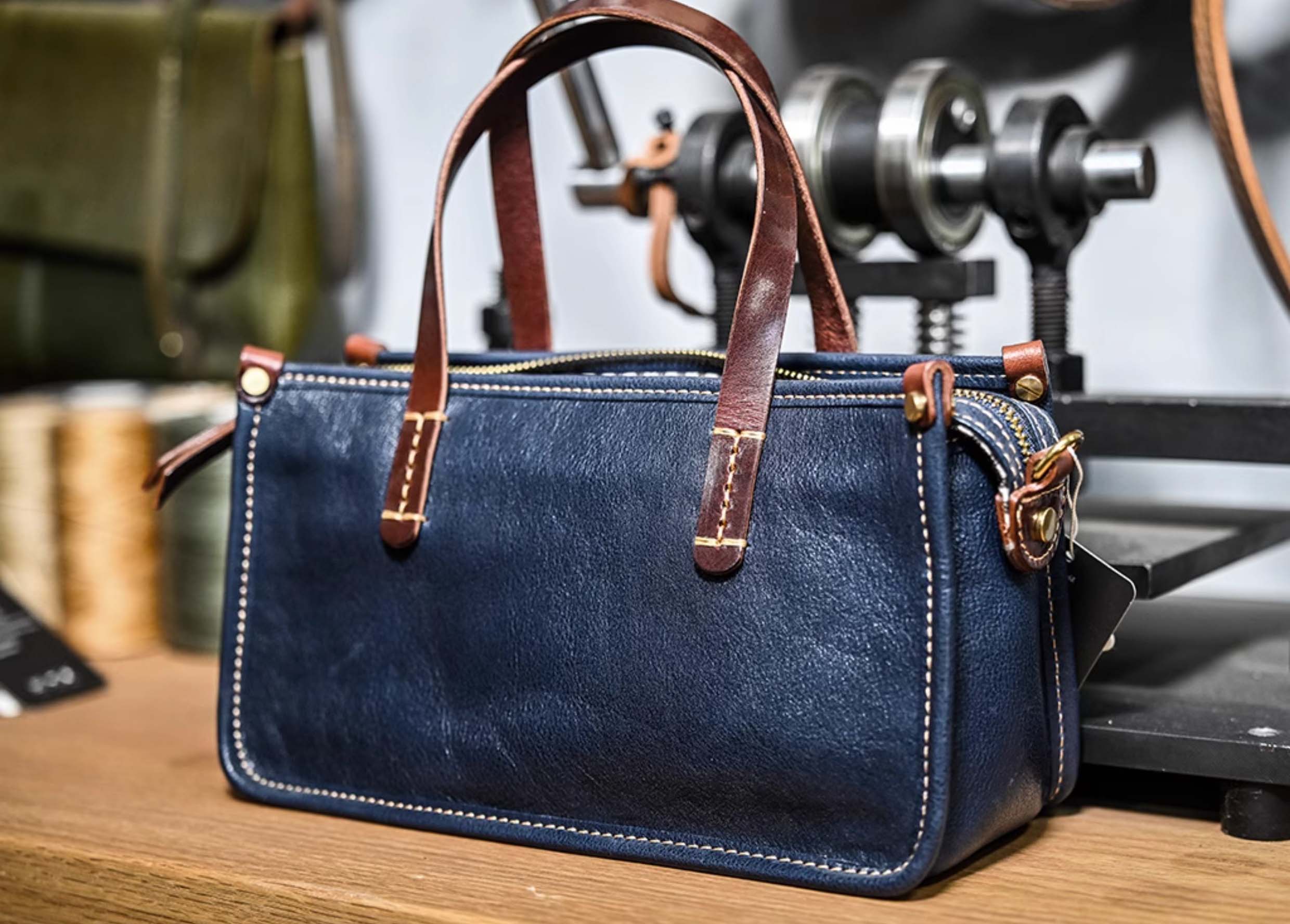 DEEPKEE original nubuck handmade full-grain genuine leather cowhide bag 復古包款 小眾軟皮手工包 真皮小方包 0727 號