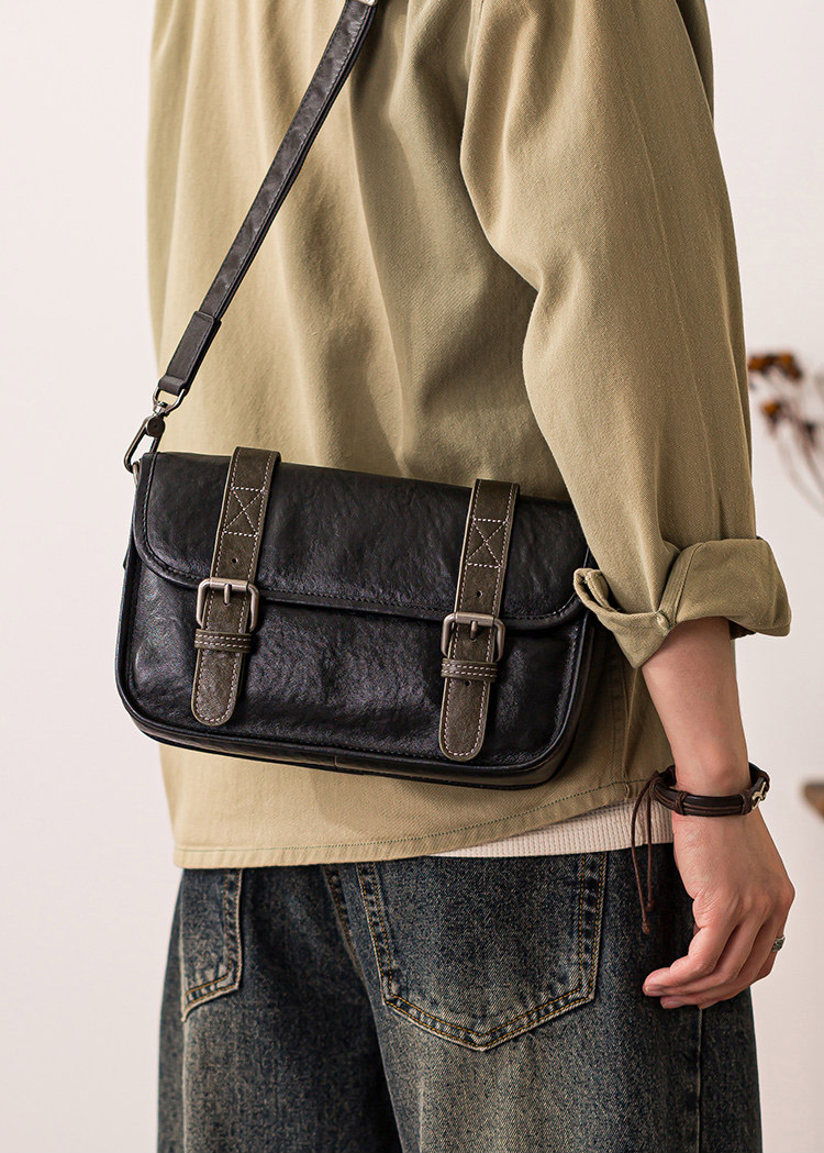 香港狄記皮具 狄記 原創真皮手工 ins郵差包 ins風格包包 頭層牛皮包包 皮革 原創手工真皮 皮件 DEEPKEE 復古真皮手工包