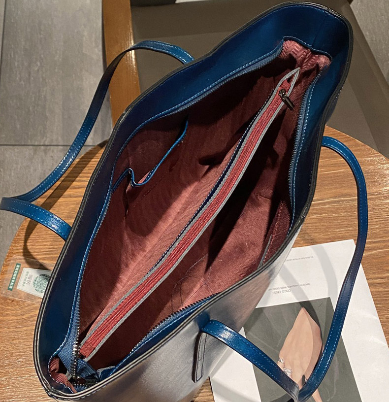 DEEPKEE original nubuck handmade full-grain genuine leather cowhide bag 油蠟皮時尚百搭腋下包 0811 號