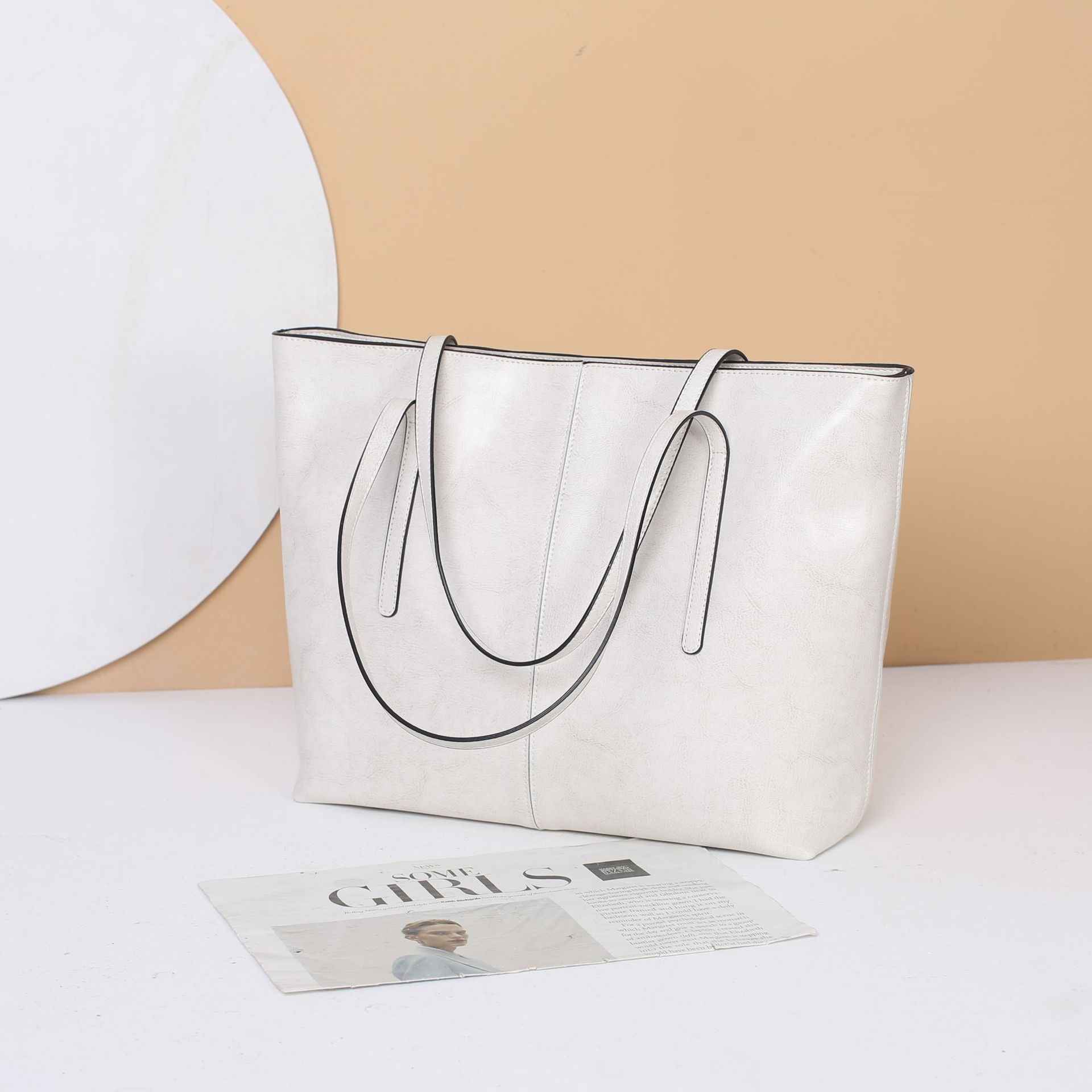 DEEPKEE original nubuck handmade full-grain genuine leather cowhide bag 油蠟皮時尚百搭腋下包 0811 號