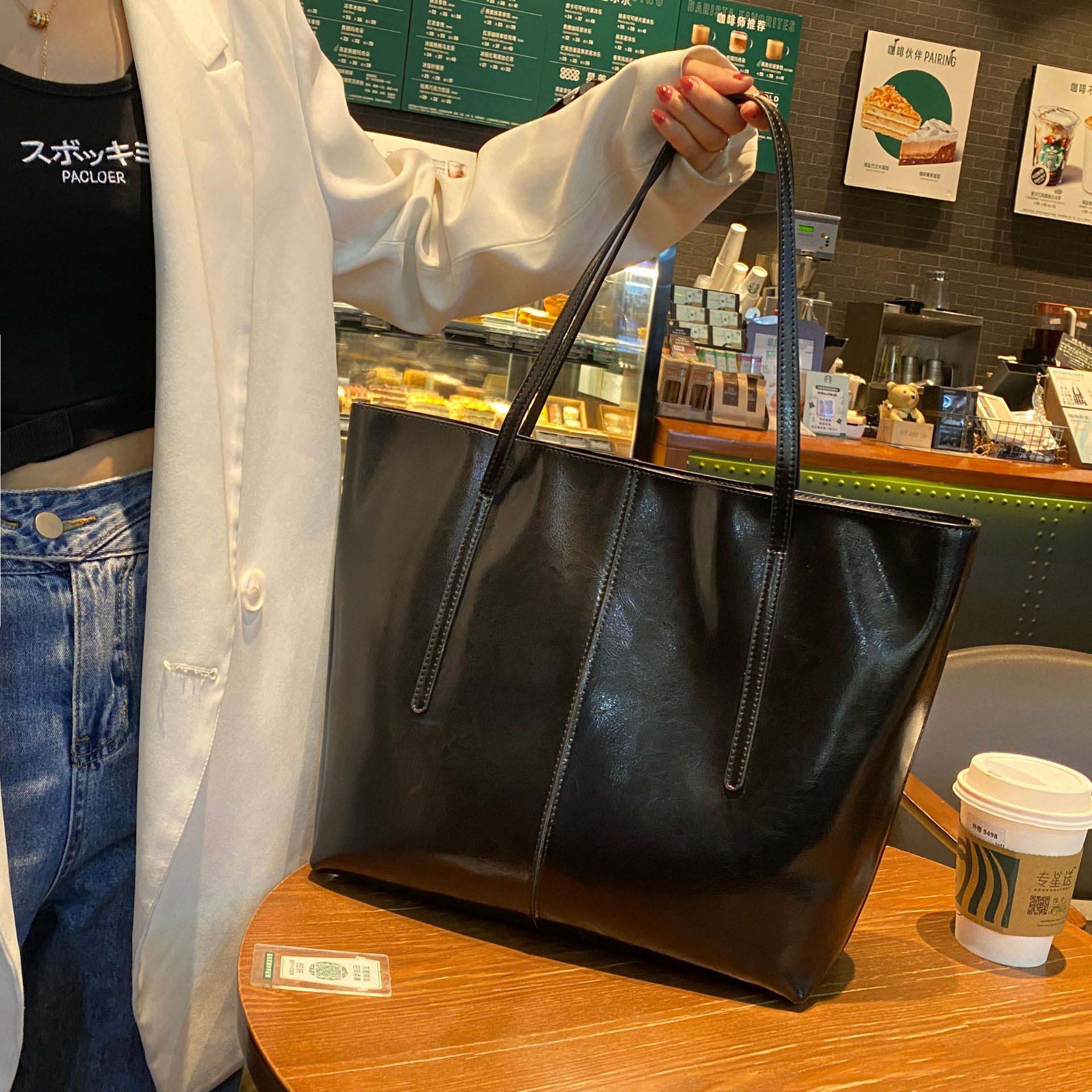 DEEPKEE original nubuck handmade full-grain genuine leather cowhide bag 油蠟皮時尚百搭腋下包 0811 號