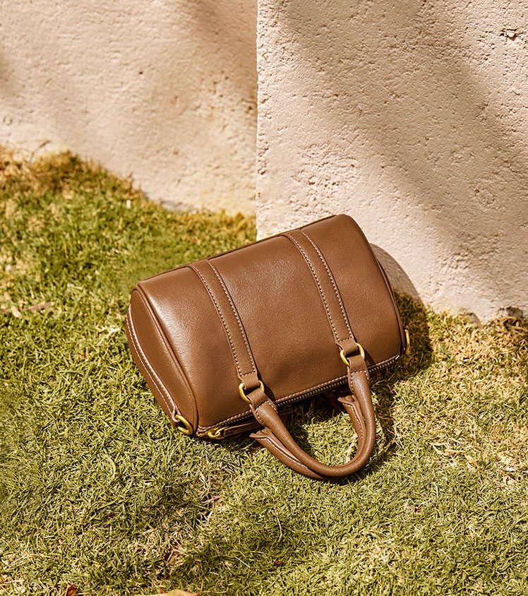 DEEPKEE original nubuck handmade full-grain genuine leather cowhide bag 新款頭層牛皮手提包 0932 號