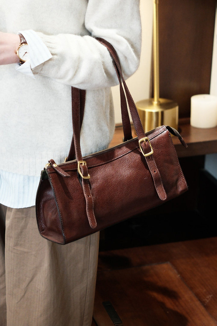 DEEPKEE 小眾デザ軟皮單肩包 101461 號