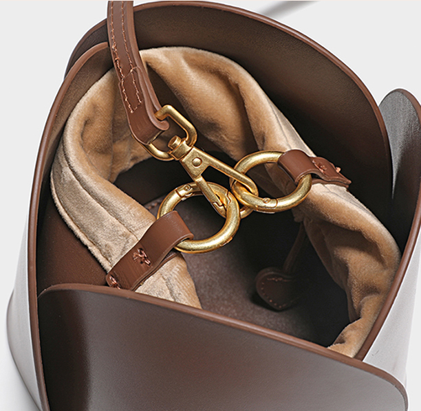 DEEPKEE original nubuck handmade full-grain genuine leather cowhide bag 牛皮花瓣包水桶包花朵包 160 號