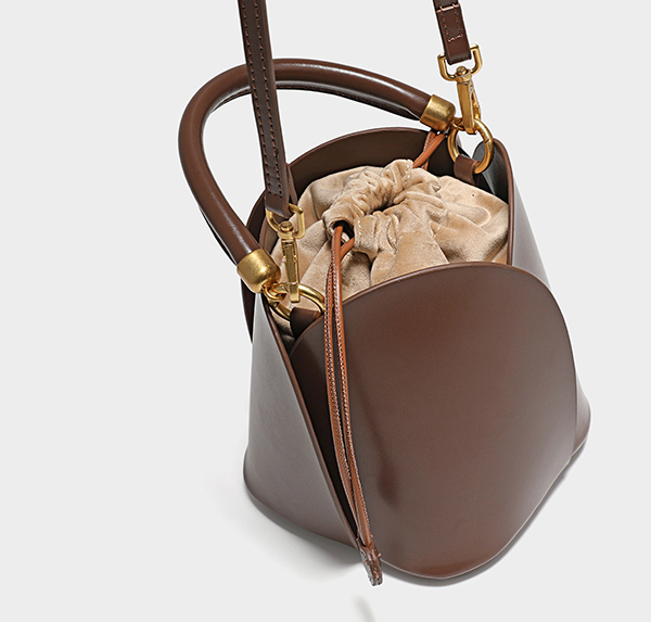 DEEPKEE original nubuck handmade full-grain genuine leather cowhide bag 牛皮花瓣包水桶包花朵包 160 號