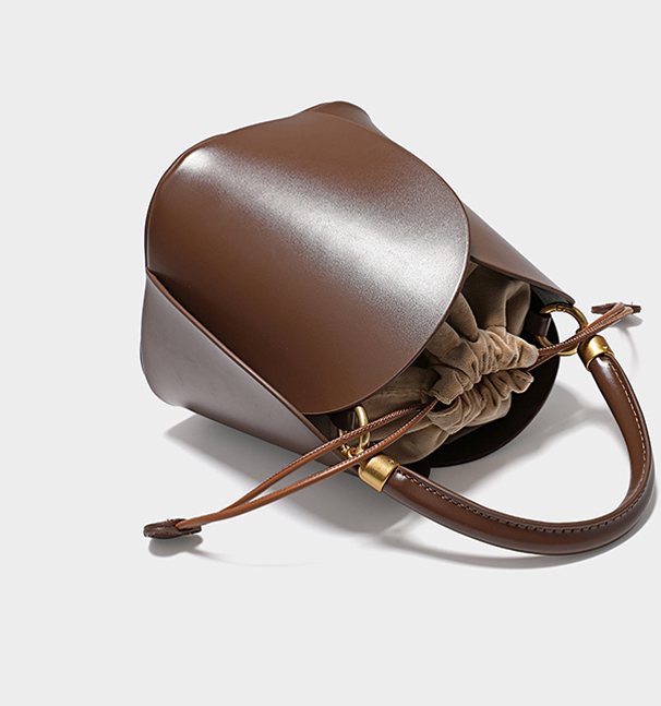 DEEPKEE original nubuck handmade full-grain genuine leather cowhide bag 牛皮花瓣包水桶包花朵包 160 號