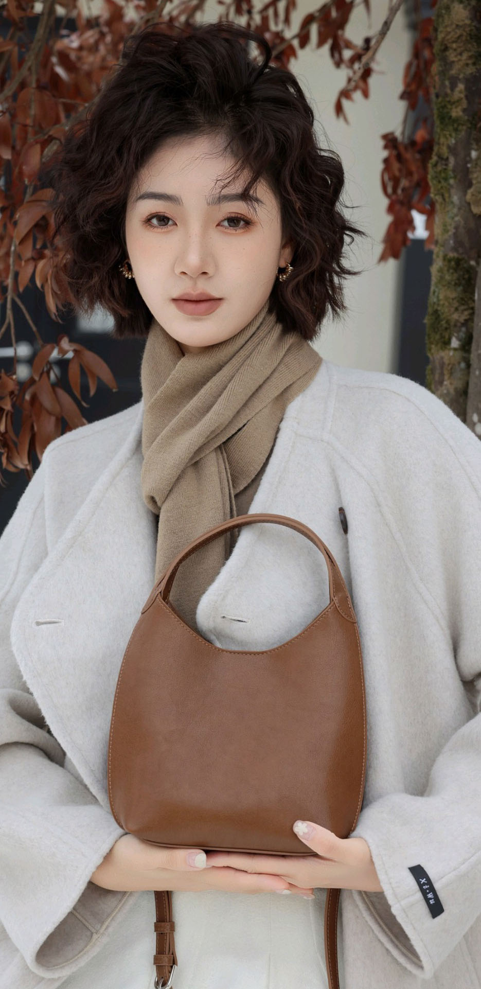 DEEPKEE original nubuck handmade full-grain genuine leather cowhide bag 真皮小眾單肩斜挎包 手提包 1606 號