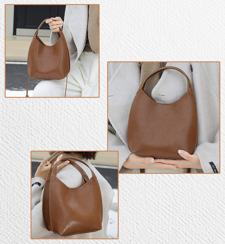 DEEPKEE original nubuck handmade full-grain genuine leather cowhide bag 真皮小眾單肩斜挎包 手提包 1606 號