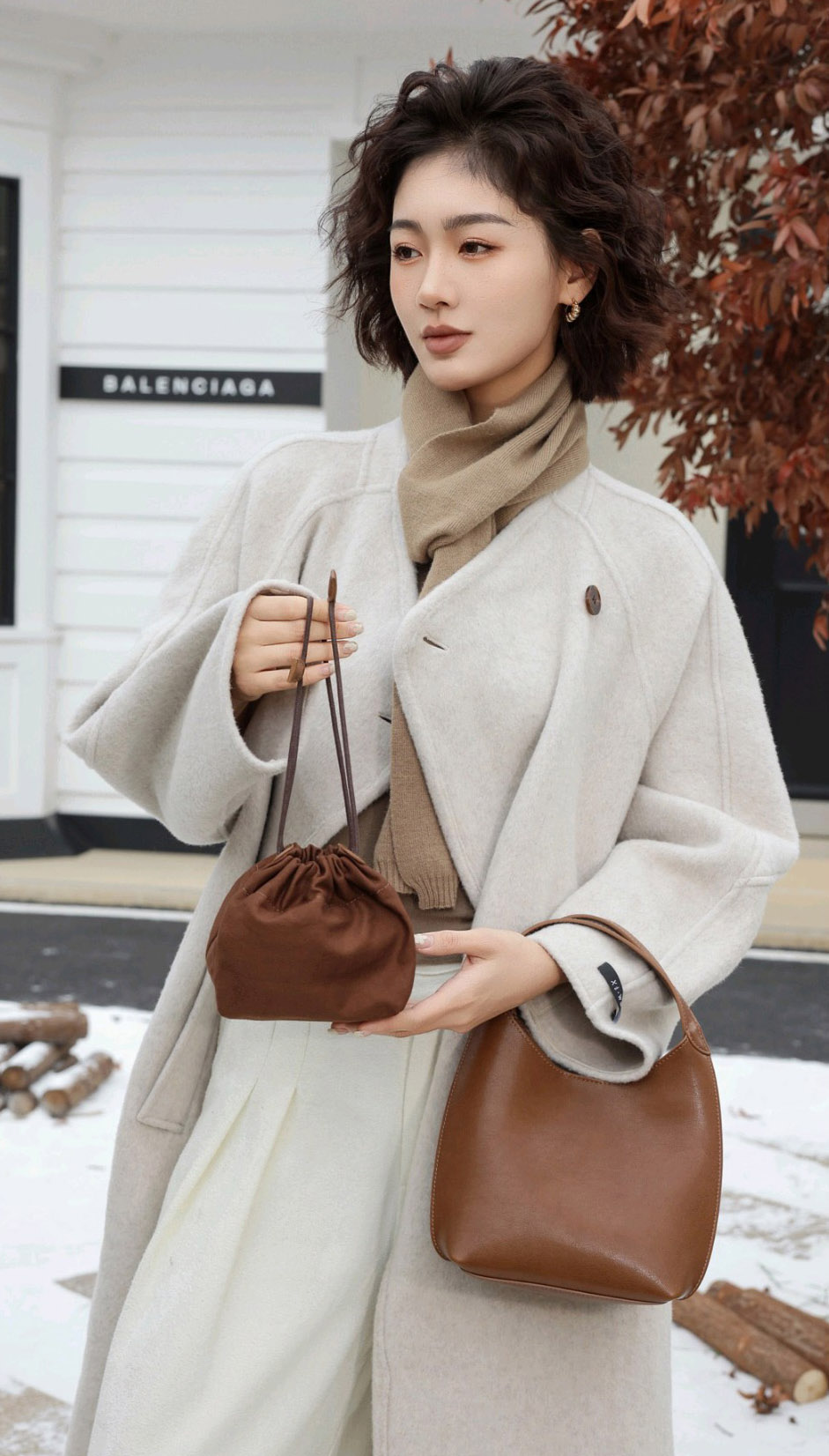 DEEPKEE original nubuck handmade full-grain genuine leather cowhide bag 真皮小眾單肩斜挎包 手提包 1606 號