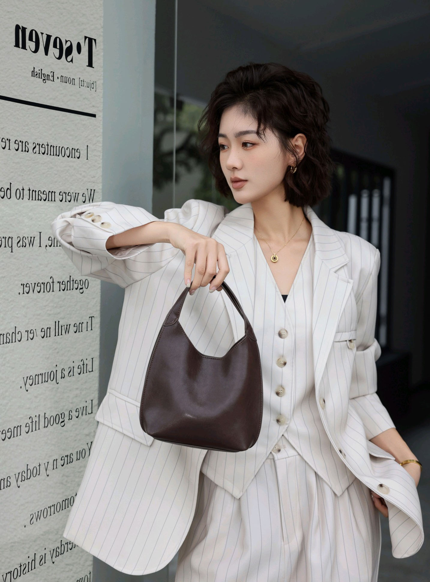 DEEPKEE original nubuck handmade full-grain genuine leather cowhide bag 真皮小眾單肩斜挎包 手提包 1606 號